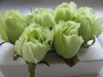 Roosjes 5-6cm. zijde best quality lightgreen lichtgroen 10, Huis en Inrichting, Ophalen of Verzenden, Nieuw