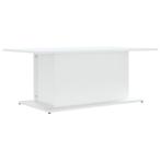 Salontafel Wit Hout - Retourdeal - Modern Design 35%, 100 tot 150 cm, Nieuw, Minder dan 50 cm, Rechthoekig