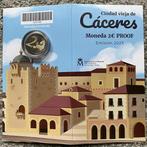 Spanje. 2 Euro 2023 Cáceres - Numisbrief + Proof (2 coins), Postzegels en Munten