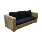 Nissah bank loungeset 3 delig teak naturel rotan, Tuin en Terras, Tuinsets en Loungesets, Ophalen of Verzenden, Nieuw