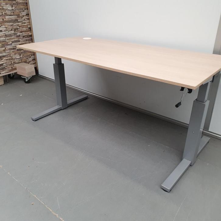 Gispen Steeltop slingerbureau - 160x80 cm, Huis en Inrichting, Bureaus, Ophalen of Verzenden