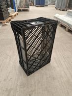 Kunststof krat 600x400x230/210mm zwart geperforeerd,, Ophalen of Verzenden