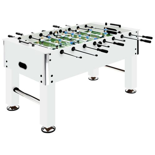 vidaXL Voetbaltafel 60 kg 140x74,5x87,5 cm staal wit, Kinderen en Baby's, Speelgoed | Voetbaltafels, Nieuw, Verzenden