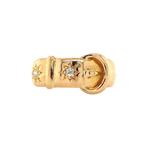 Gouden ring met diamant 18 krt, Ophalen of Verzenden, Nieuw