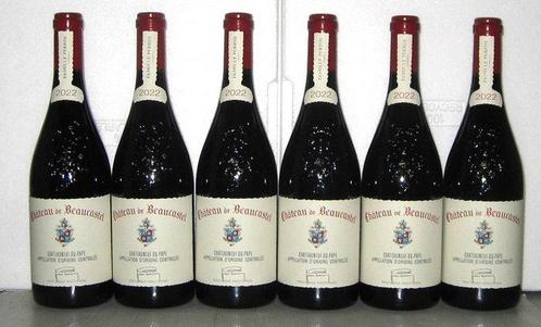 2022 Château de Beaucastel - Châteauneuf-du-Pape - 6 Flessen, Verzamelen, Wijnen