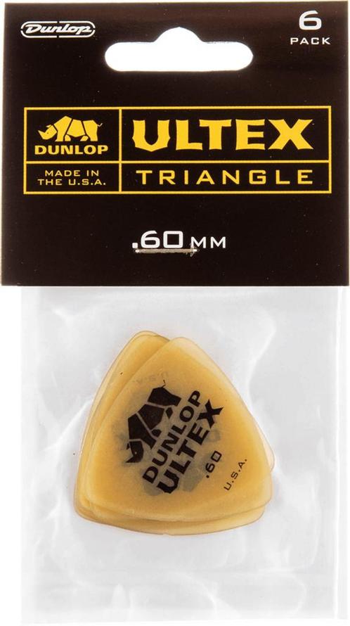 Jim Dunlop Ultex Triangle bas plectrum 0.60 mm 6-pack, Muziek en Instrumenten, Instrumenten | Toebehoren, Elektrische basgitaar