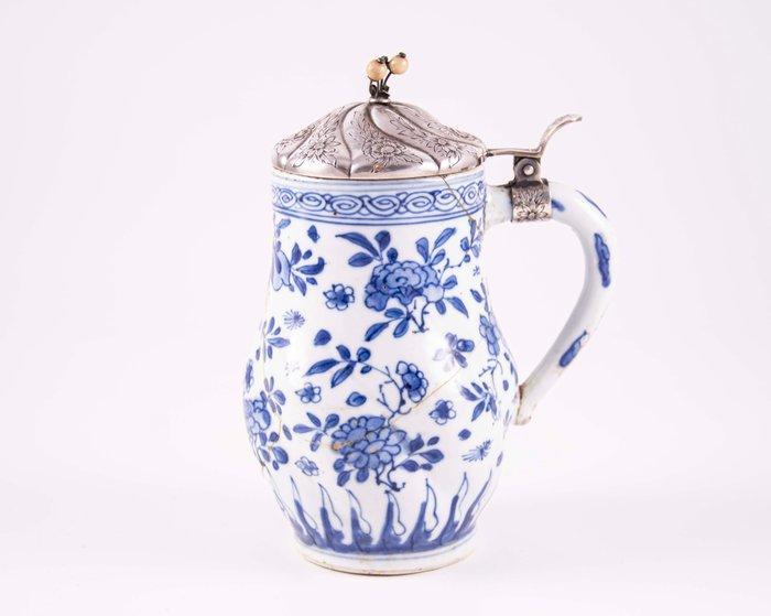 18 Century Chinese Porcelain - Kroes - .950 zilver, Antiek en Kunst, Antiek | Overige Antiek