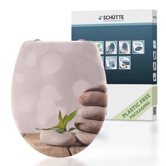 SCHÜTTE WC-Bril 82380 STONE PYRAMID - Duroplast - Soft, Huis en Inrichting, Badkamer | Badtextiel en Accessoires, Verzenden