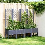 vidaXL Plantenbak met latwerk 160x40x142 cm polypropeen, Tuin en Terras, Bloembakken en Plantenbakken, Verzenden, Nieuw, Kunststof