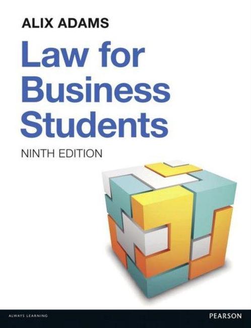 Law for Business Students 9781292088938 Alix Adams, Boeken, Taal | Engels, Gelezen, Verzenden