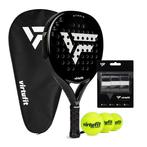 VirtuFit Hybrid Padel Set - Zwart - Silver, Sport en Fitness, Padel, Verzenden, Nieuw