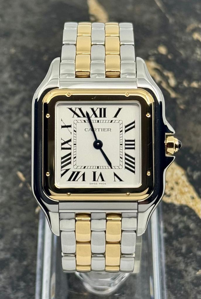 Cartier Panthère de Cartier Large - Gold/Steel - W2PN0016, Sieraden, Tassen en Uiterlijk, Horloges | Dames, Goud, Nieuw, Goud