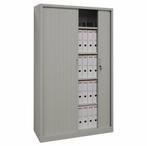 -11% Hoge Metalen Roldeurkast 100x180 - Grijs, Huis en Inrichting, Kasten | Roldeurkasten en Archiefkasten, Verzenden, 50 tot 100 cm
