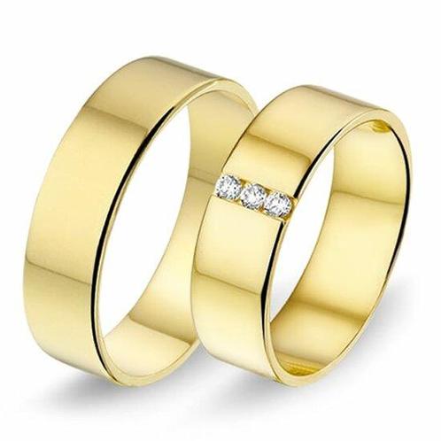 Actie trouwringen in 8/14/18 karaat geelgoud per paar vanaf, Sieraden, Tassen en Uiterlijk, Ringen, Verzenden
