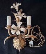 Art nouveau stijl - Wandlamp - Verguld metaal - Tweelichts