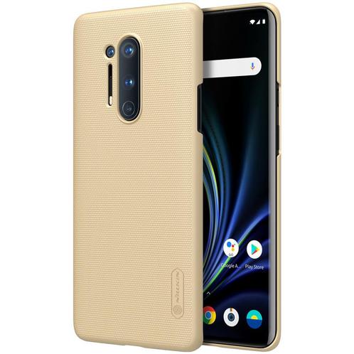 Nillkin OnePlus 8 Pro Hoesje Super Frosted Shield Goud, Telecommunicatie, Mobiele telefoons | Hoesjes en Frontjes | Overige merken
