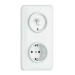 BAKELIET stopcontact wit inbouw I Gratis verzending!, Doe-het-zelf en Verbouw, Verzenden, Nieuw, Stopcontact