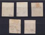 Frankrijk 1849/1850 - Cérès serie 1, nr. 1, 3, 4, 5 en 6,, Gestempeld