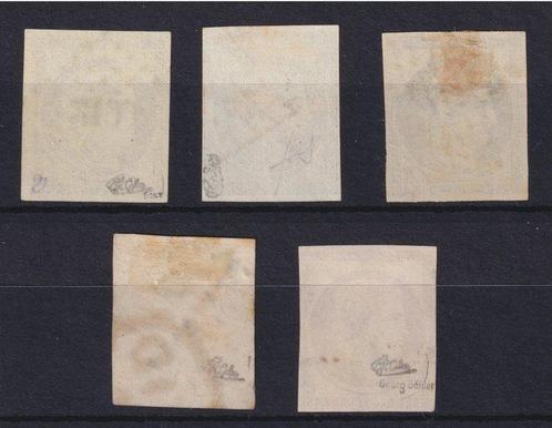 Frankrijk 1849/1850 - Cérès serie 1, nr. 1, 3, 4, 5 en 6,, Postzegels en Munten, Postzegels | Europa | Frankrijk