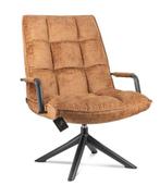 Draaifauteuil Boucle Roestkleur | 70x80x100cm, Huis en Inrichting, Fauteuils, Ophalen, Nieuw