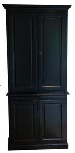Buffetkast zwart Elsloo dichte deuren 105 x 220cm, Huis en Inrichting, Ophalen of Verzenden, Nieuw