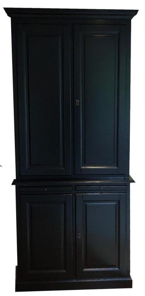 Buffetkast zwart Elsloo dichte deuren 105 x 220cm, Huis en Inrichting, Kasten | Buffetkasten, Ophalen of Verzenden