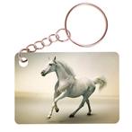 Sleutelhanger 6x4cm - Paard Wit Arabier NIEUW, Verzamelen, Sleutelhangers, Ophalen of Verzenden, Nieuw