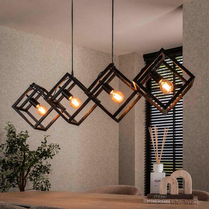Hanglamp Cube - Dimbaar - Eettafellamp - 2025, Huis en Inrichting, Lampen | Hanglampen, Nieuw, Glas, Kunststof, Metaal, Overige materialen