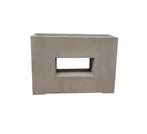 Plantenbak Fiberclay 75x27x52 cm Taupe, Tuin en Terras, Verzenden, Nieuw