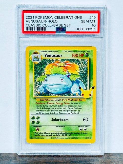 Pokémon Graded card - Venusaur Holo - Celebrations #15 -, Hobby en Vrije tijd, Verzamelkaartspellen | Pokémon