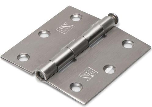 Scharnier 76x76 mm rechte hoek losse pen RVS, Doe-het-zelf en Verbouw, Hang- en Sluitwerk, Nieuw, Ophalen of Verzenden