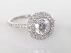 Cocktailring - 18 karaat Witgoud - 1.42ct. tw. Diamant