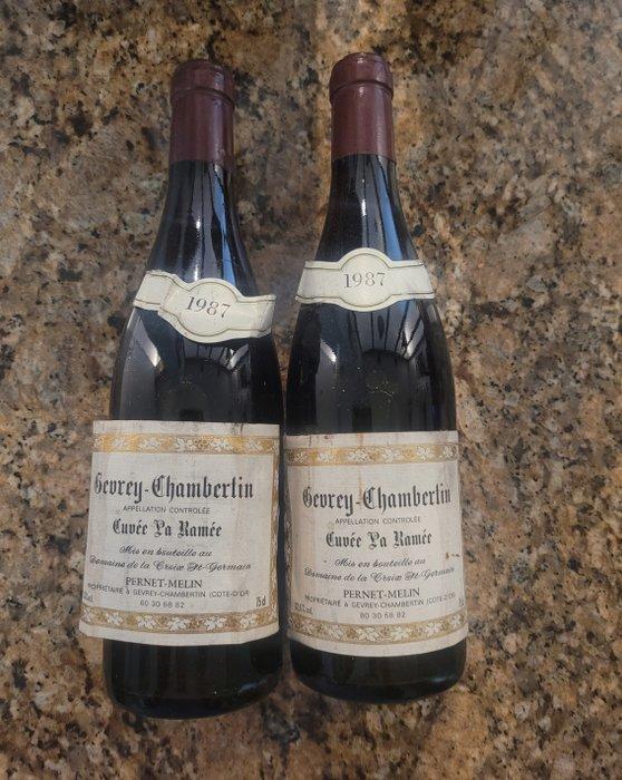 1987 Pernet-Merlin Cuvée La Ramée - Gevrey Chambertin - 2, Verzamelen, Wijnen