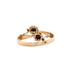 Roségouden ring met roosdiamant 14 krt, Ophalen of Verzenden, Nieuw