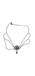 Zonder Minimumprijs - Halsketting Zilver Granaat, Sieraden, Tassen en Uiterlijk, Kettingen, Nieuw