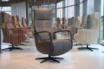 De Toekomst Fab-5 F1-400N manueel relaxfauteuil in leer., Huis en Inrichting, Fauteuils, Ophalen of Verzenden, Nieuw, Leer