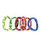 Haarelastieken Endless Love Tekst Klein 4cm Color Neon, Verzenden, Nieuw