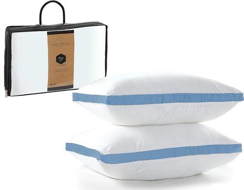 MF International Gusset Pillow Hoofdkussen set | 2 stuks |, Huis en Inrichting, Slaapkamer | Beddengoed
