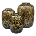 Cheetah Gold Vaas Artic - H 29cm- Vase The World, Huis en Inrichting, Woonaccessoires | Vazen, Nieuw, Verzenden