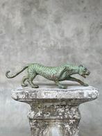 Beeld, NO RESERVE PRICE - Bronze Patinated Hunting Leopard -, Antiek en Kunst