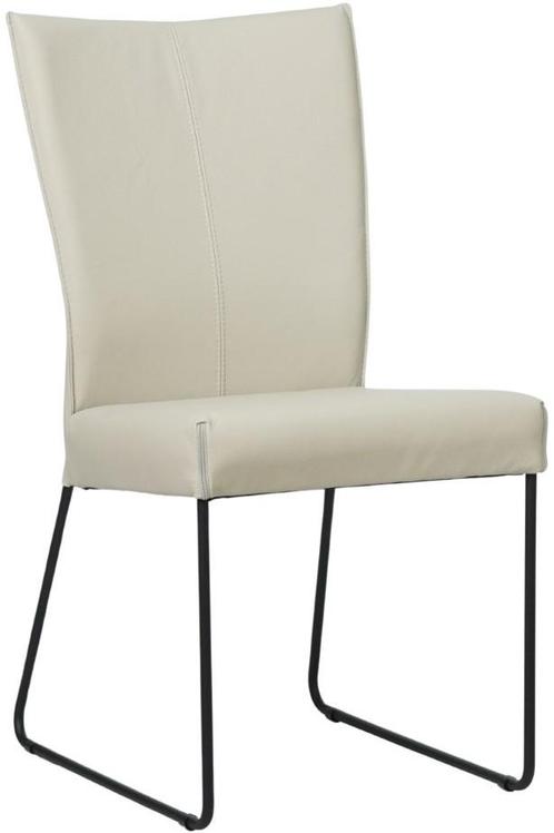 Crème leren industriële eetkamerstoel - Toledo Leer Nebbia (, Huis en Inrichting, Stoelen, Eén, Nieuw, Leer, Ophalen of Verzenden
