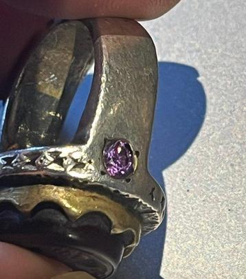 Zeldzame zilveren ring met islamitische kalligrafie, beschikbaar voor biedingen