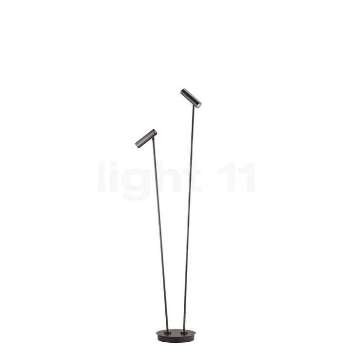 Hell Tom Vloerlamp LED 2-lichts, brons - 140 cm, Huis en Inrichting, Lampen | Vloerlampen, Nieuw, Verzenden