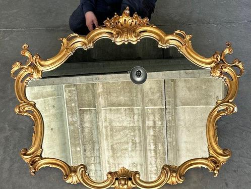 barocco - Spiegel - Glas, Hout - Groot spiegel, Antiek en Kunst, Antiek | Overige Antiek