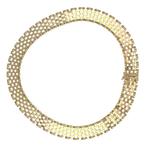 Halsketting - 18 karaat Geel goud, Witgoud, Sieraden, Tassen en Uiterlijk, Kettingen, Nieuw