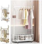 Kledingrek met Legplank en Wielen – Vrijstaand en Metaal, Kleding | Dames, Kledingrekken, Verzenden, Nieuw