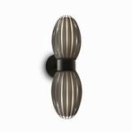 Herstal - Wandlamp (2) - Tentakel - Zwart/Gerookt - Glas,, Antiek en Kunst, Antiek | Lampen