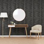 vidaXL 48 st Wandpanelen steen 12 m² 50x50 cm XPS zwart, Verzenden, Nieuw