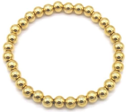 Armband - Stainless steel - 6 Millimeter, Sieraden, Tassen en Uiterlijk, Armbanden, Goud, Nieuw, Staal, Verzenden