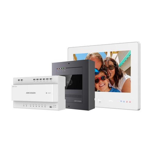 DS-KIS704EY Video intercom 2 Draads Full HD Aluminum 2-draad, Audio, Tv en Foto, Videobewaking, Nieuw, Ophalen of Verzenden